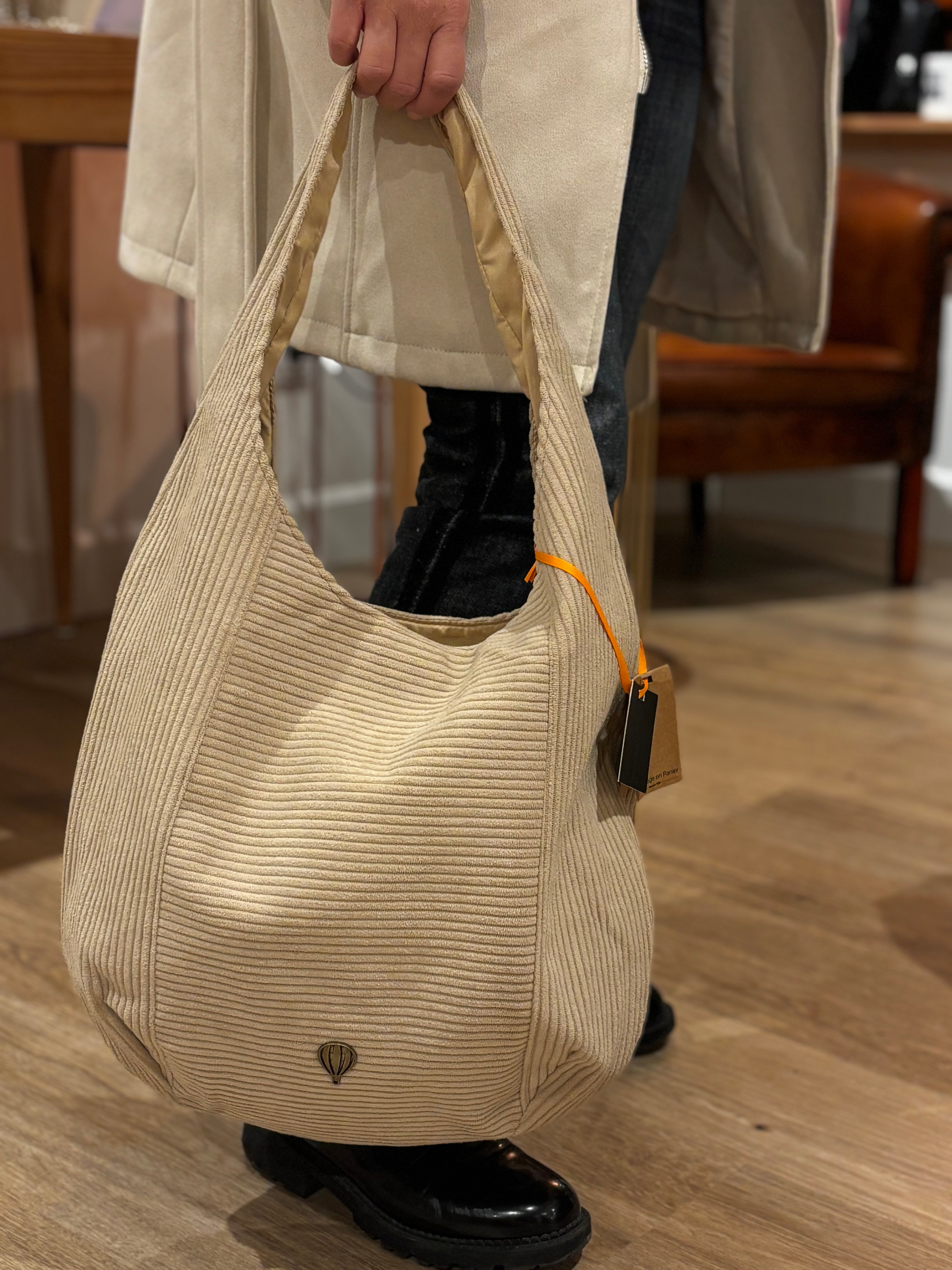 Sac cabas velours VEP